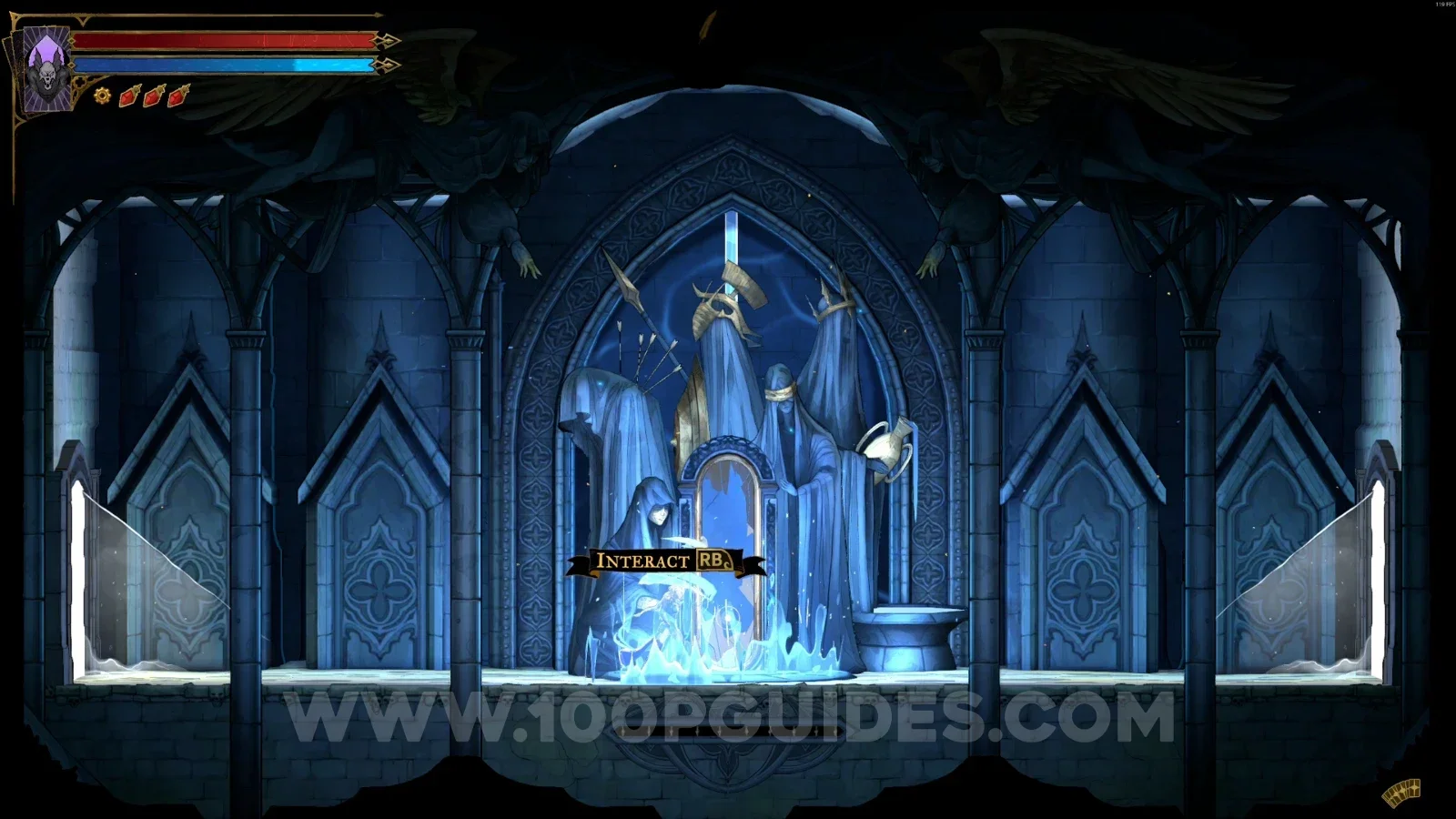 Castlevania Belmont's Curse Overgrown Crypt: Mirror Of Life #3 in the marked area