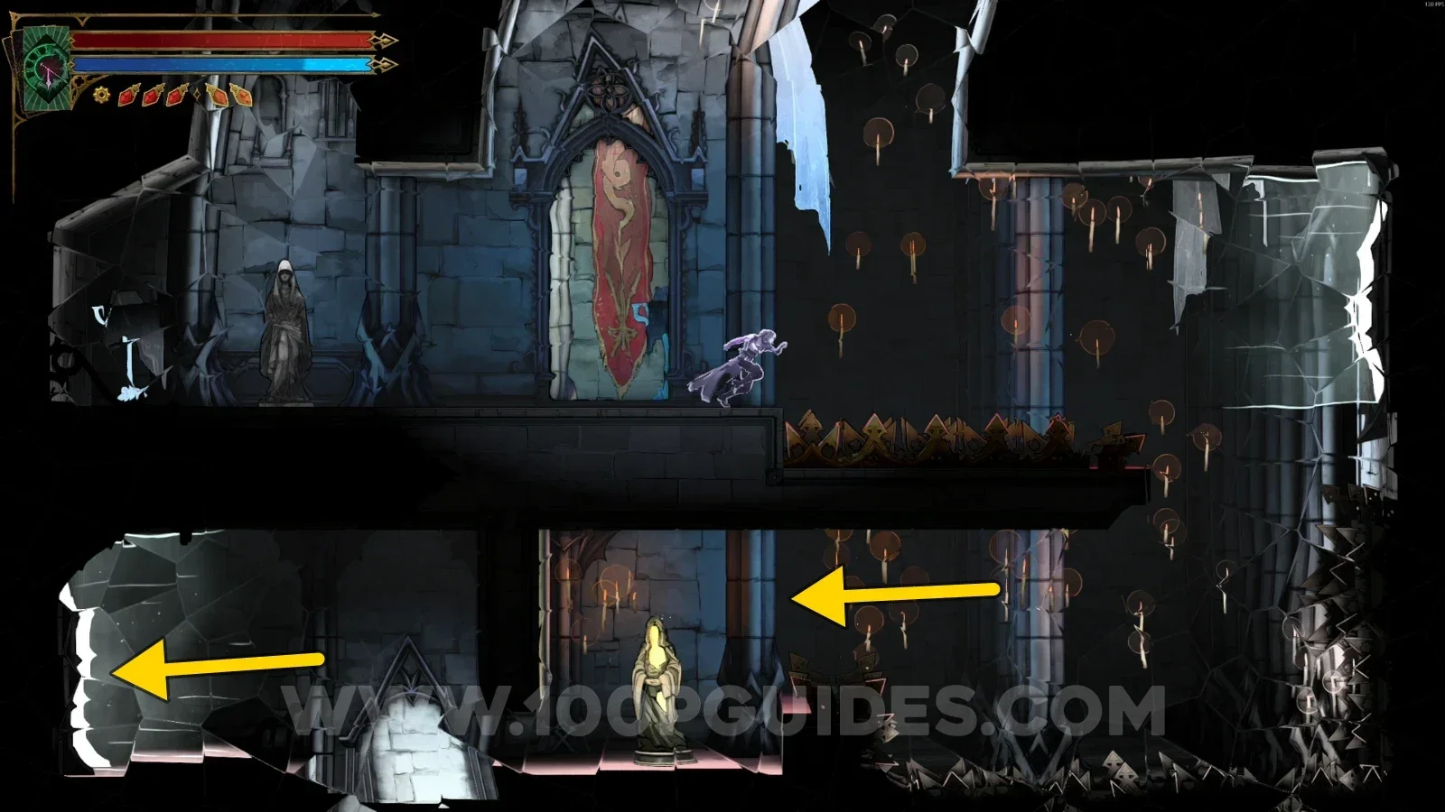 Castlevania Belmonts Curse Looping Hallways: XP Statue #12 reached through the portals