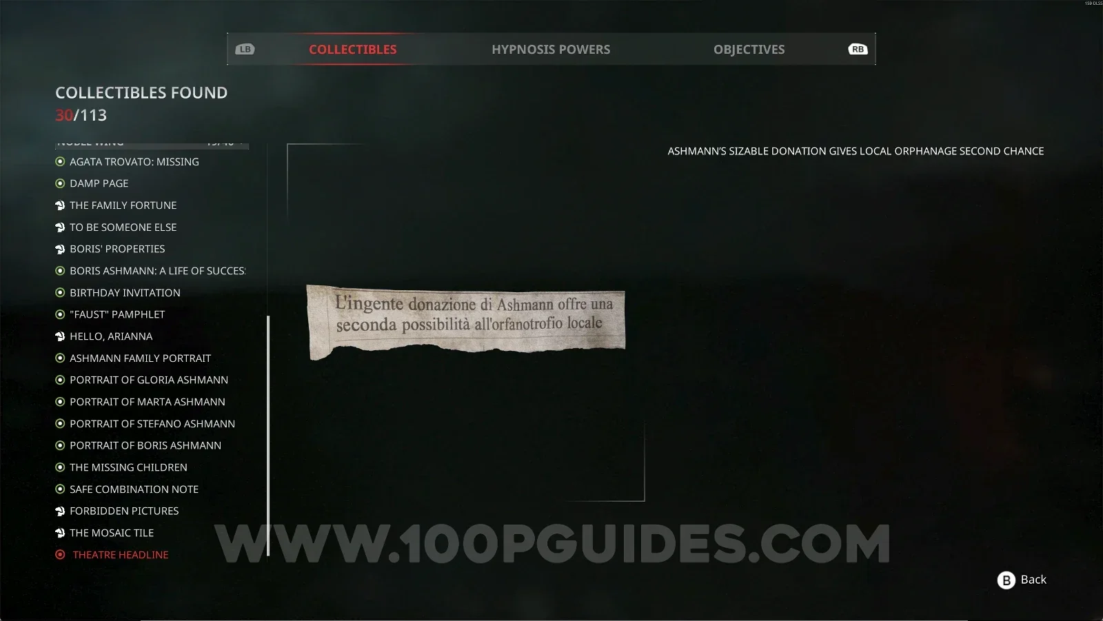 Remothered: Red Nuns Legacy Noble Wing #19: Theatre Headline collectible