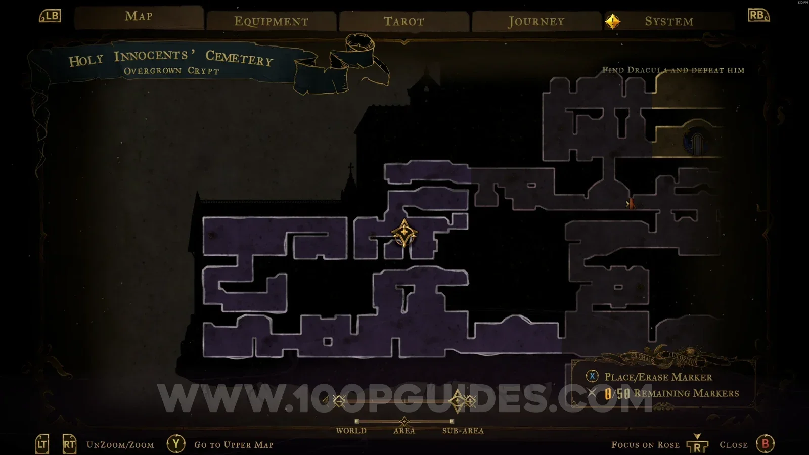 Castlevania Belmont's Curse Overgrown Crypt: passing through the wall at the lowest part into a small secret room