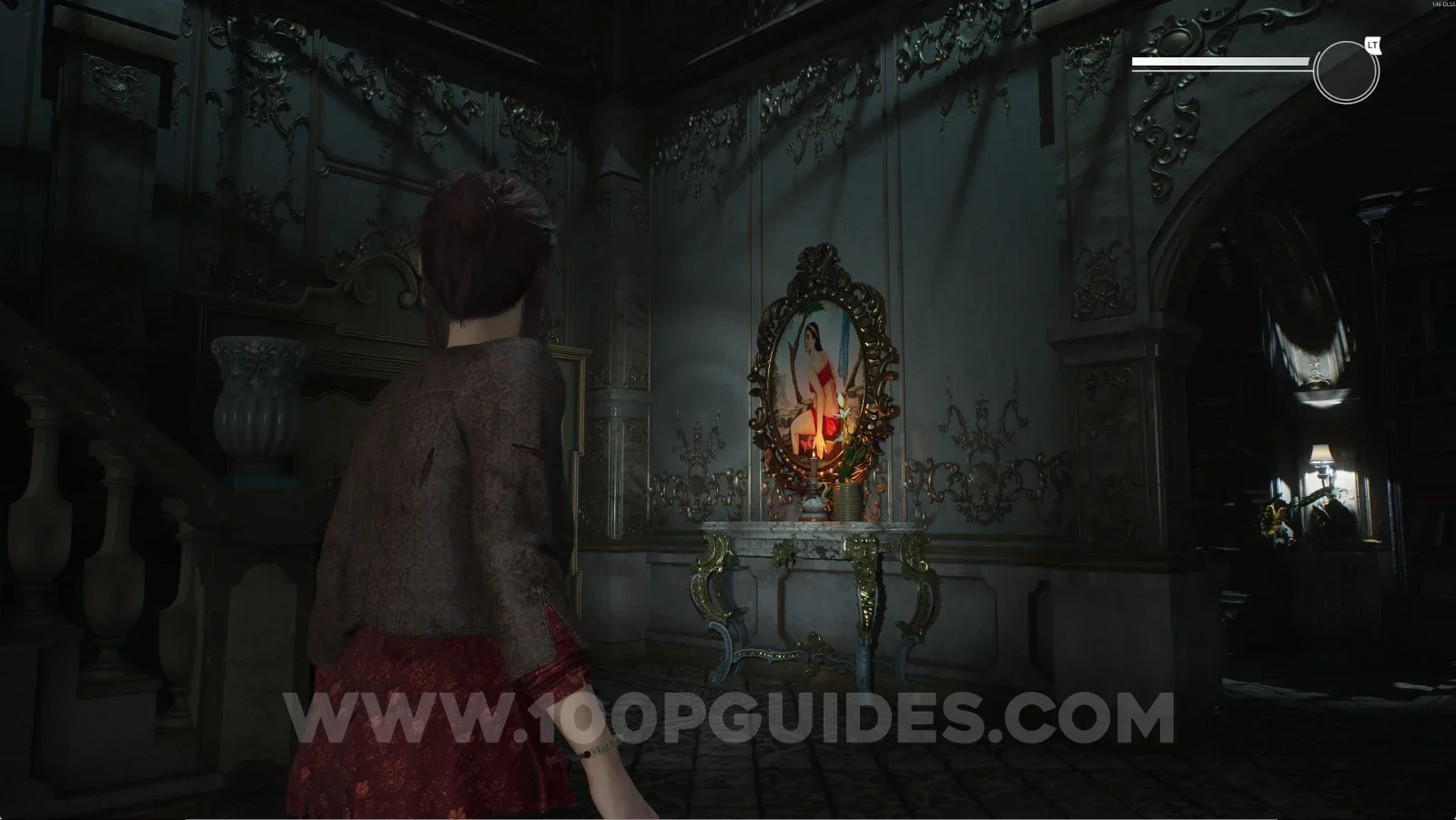 Remothered: Red Nuns Legacy Library: the painting on the wall next to the projector