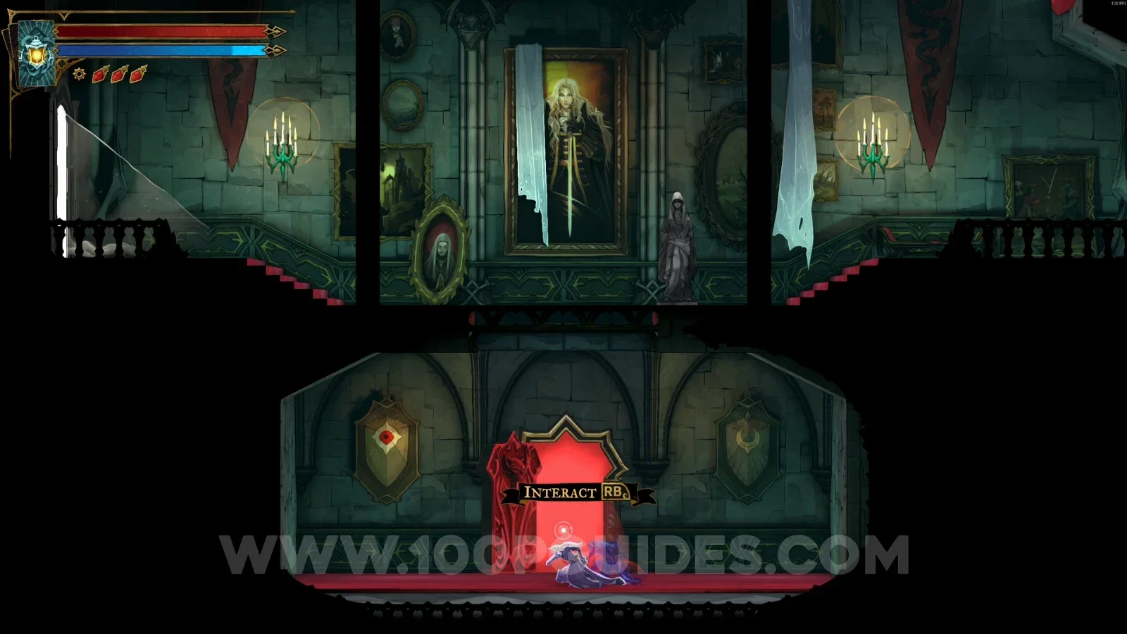 Castlevania Belmonts Curse Main Hall: climbing the paintings around the spinning saws
