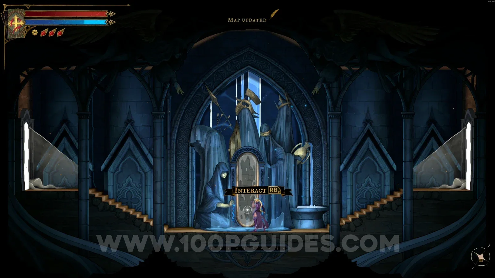 Castlevania Belmonts Curse Quarry Elevator: Mirror of Life #1 in the marked area