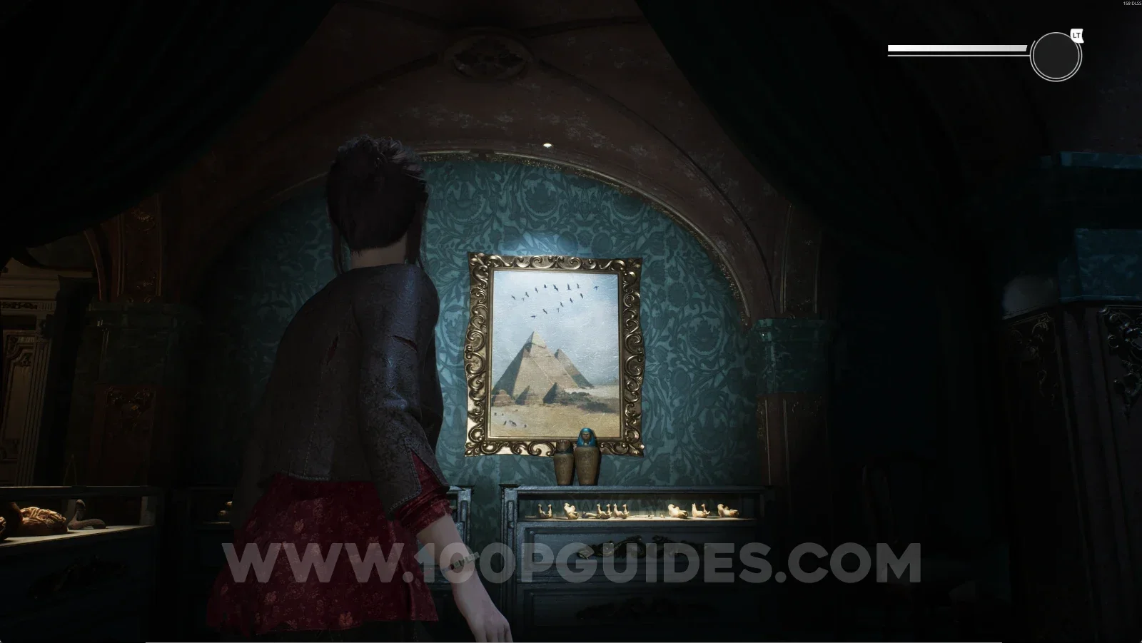 Remothered: Red Nuns Legacy: interacting with the pyramid painting to reveal the safe