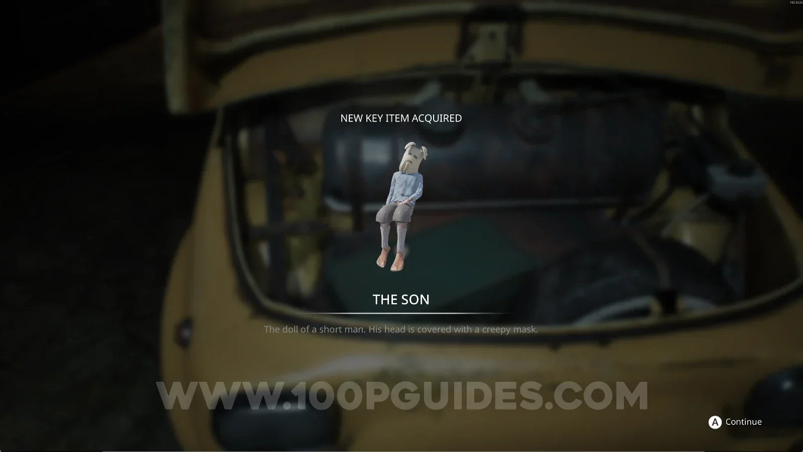 Remothered: Red Nuns Legacy: The Son key item obtained after The Puppet Family collectible