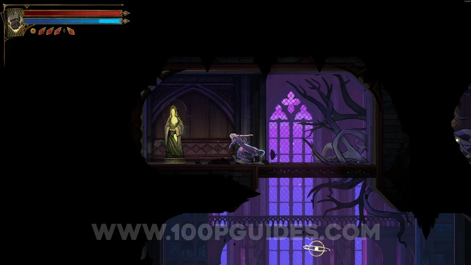 Castlevania Belmonts Curse Library Foyer: XP Statue #85 revealed behind the broken left wall