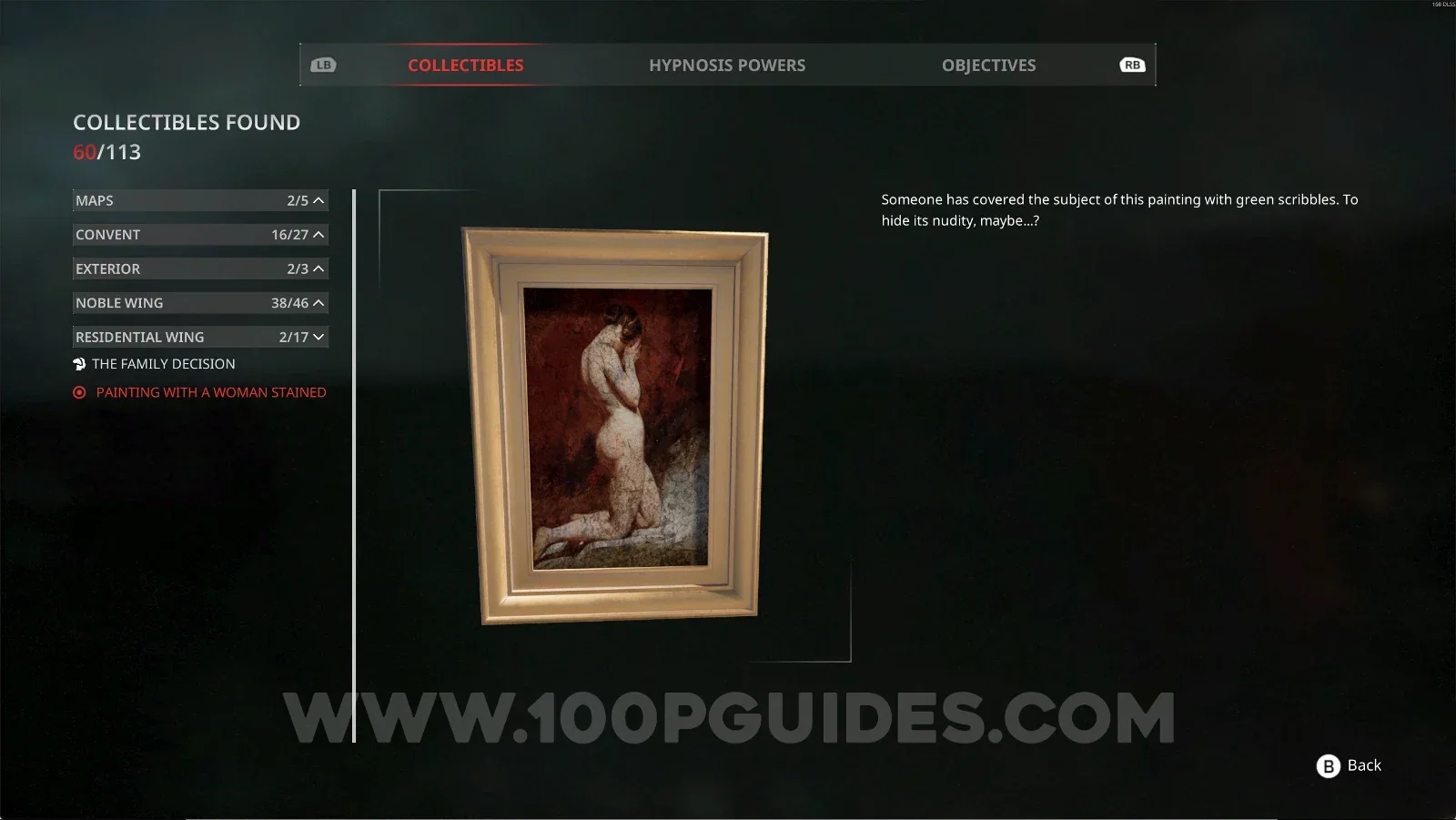 Remothered: Red Nuns Legacy Residential Wing #2: Painting With A Woman Stained In Green