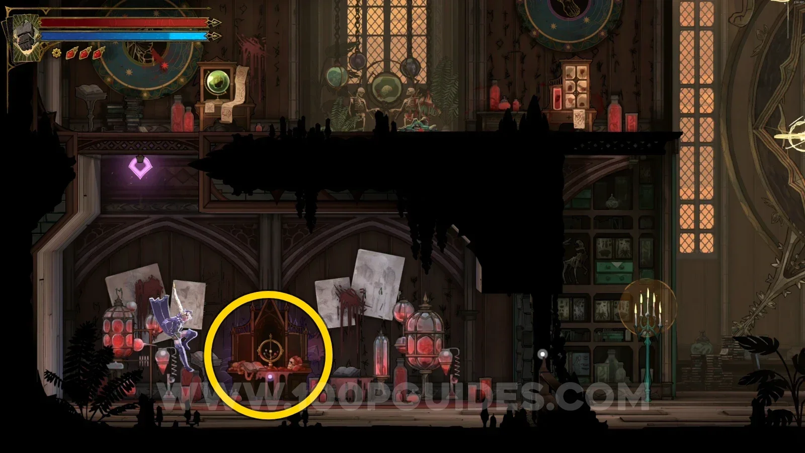 Castlevania Belmont's Curse Drawing Room: The Occultist clue on top of the table