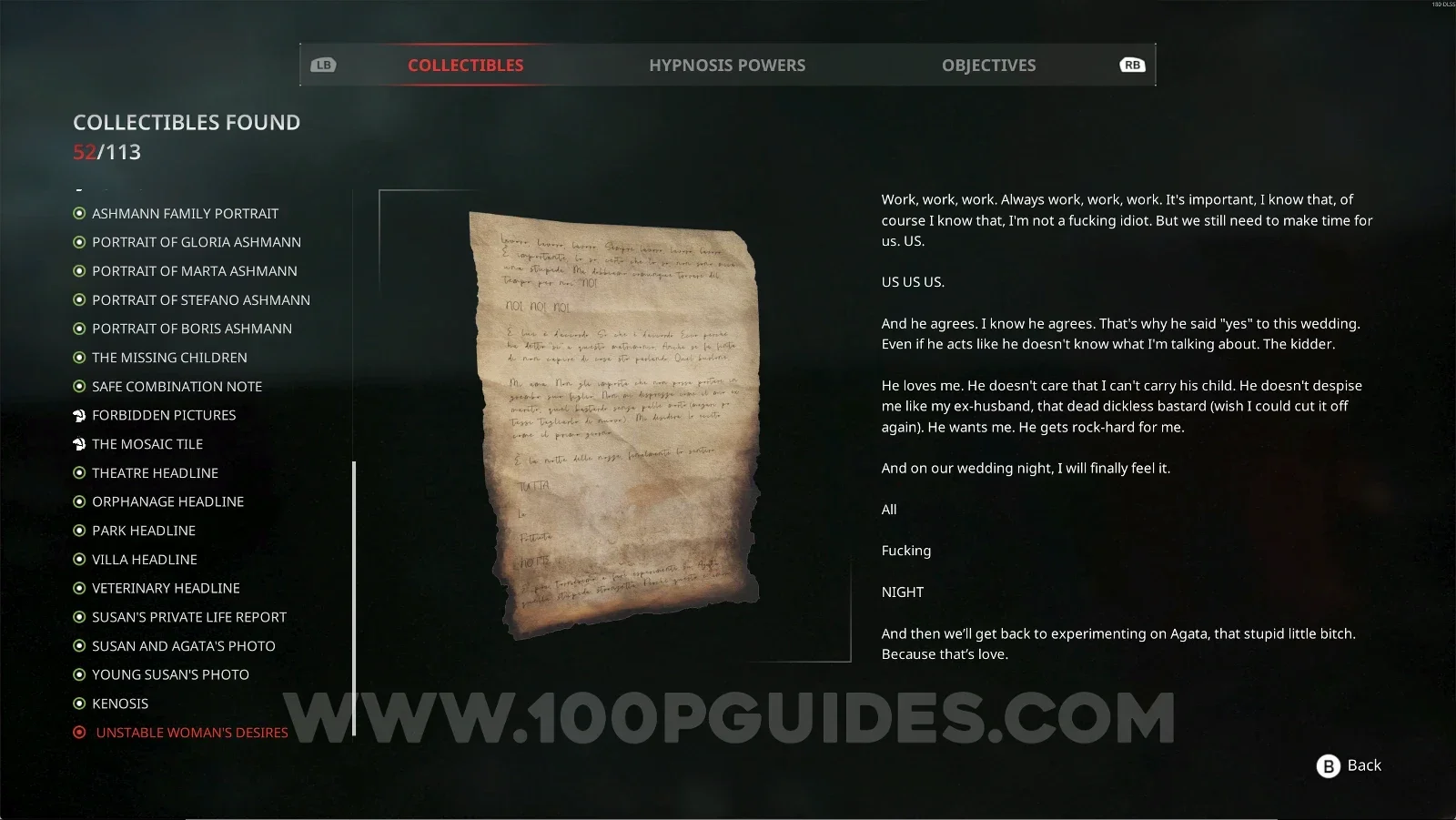 Remothered: Red Nuns Legacy Noble Wing #32: Unstable Woman's Desires collectible