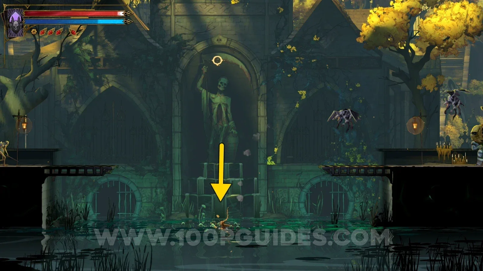 Castlevania Belmont's Curse Serpents' Lair: chest once wrapped in chains broken by the Haunted Coffins