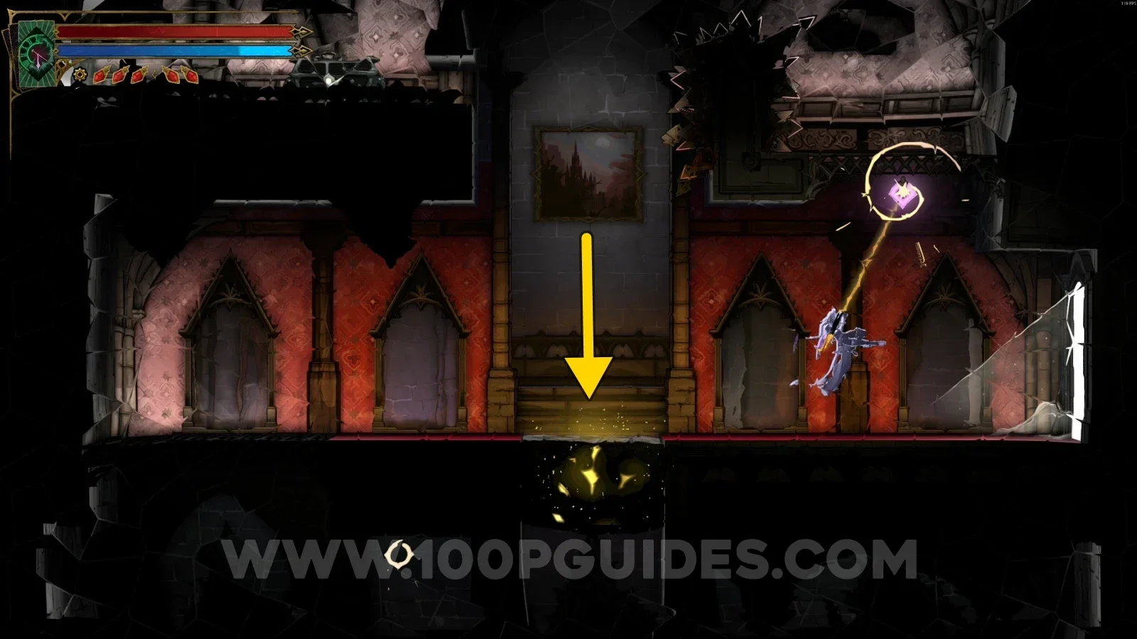 Castlevania Belmonts Curse Delived Level: portal on the right leading to the Dusk Amulet chest
