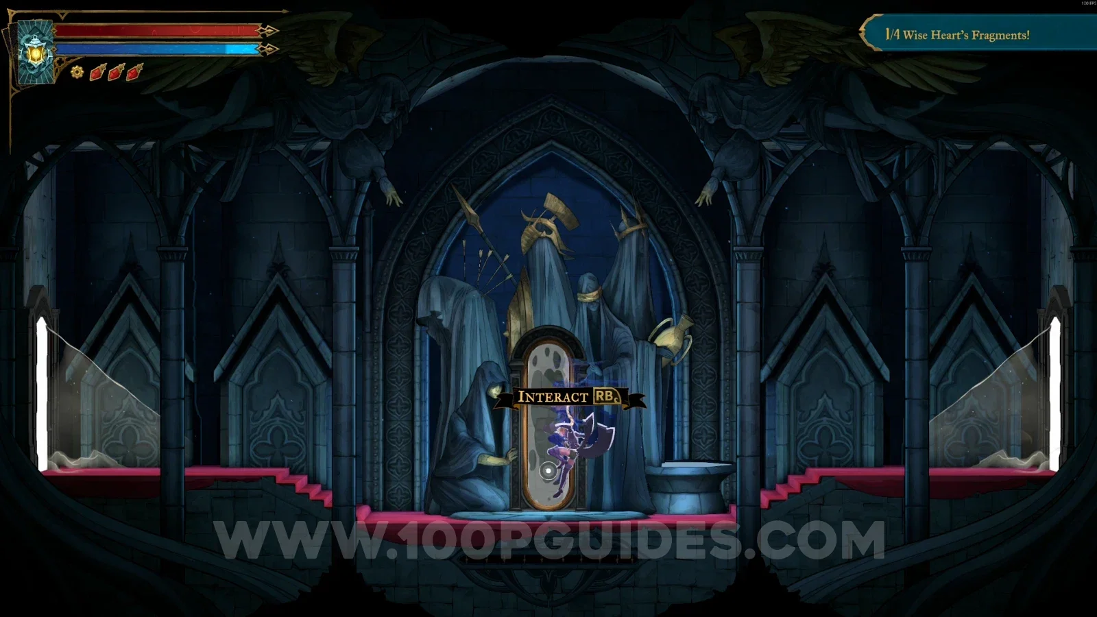 Castlevania Belmonts Curse Entrance Corridor: Mirror of Life #3 behind the door left of Wise Heart Fragment #2