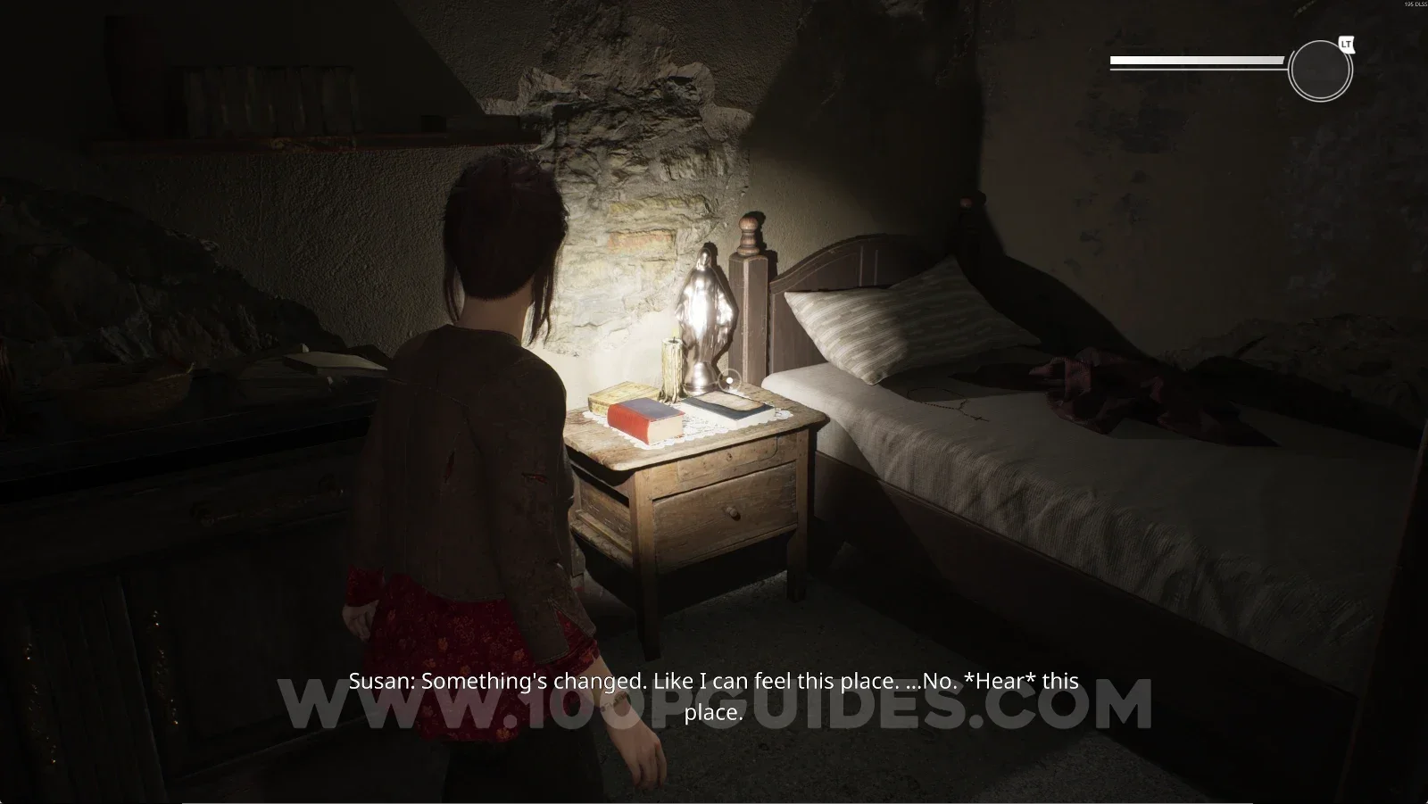 Remothered: Red Nuns Legacy Convent: the room reached after using the metronome with the Doves Medal