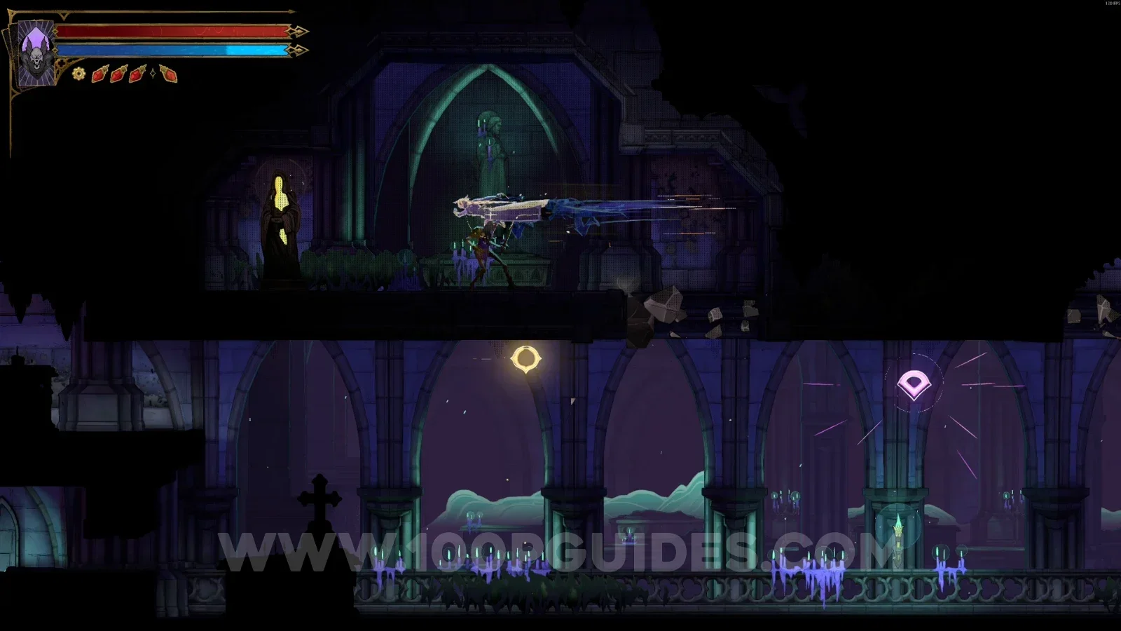 Castlevania Belmonts Curse Tomb Of The Chevaliers: XP Statue #9 in the second ceiling area