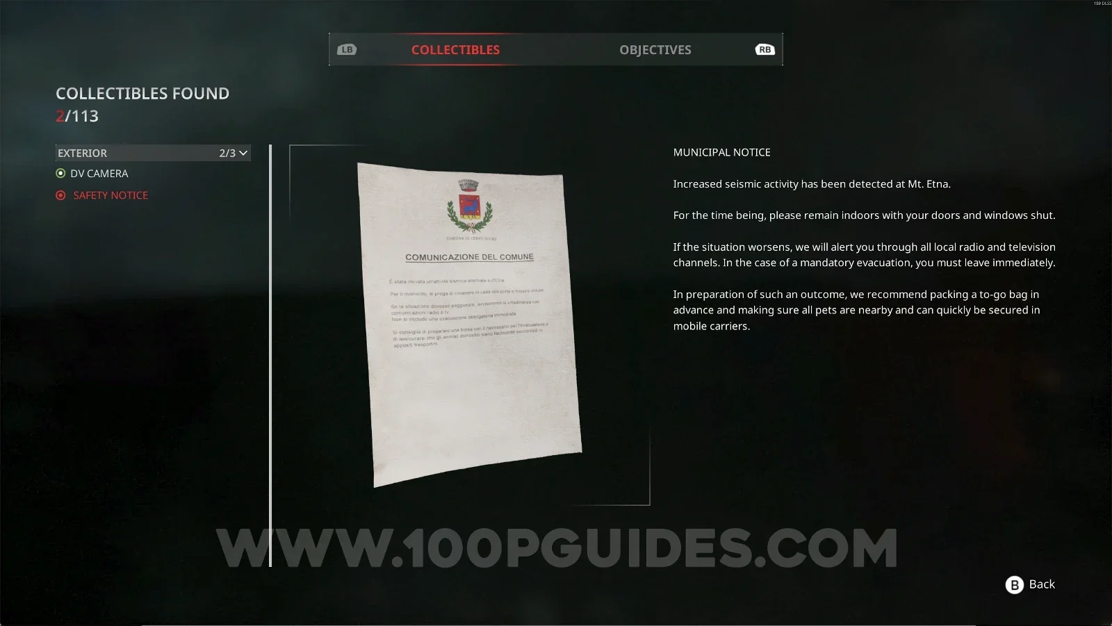 Remothered: Red Nuns Legacy Exterior #1: picking up the Safety Notice collectible