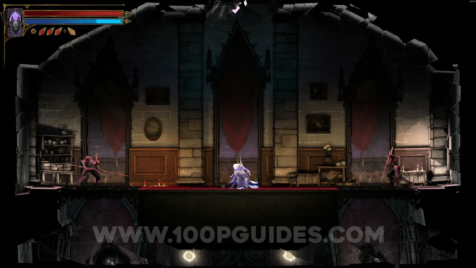 Castlevania Belmonts Curse Hall of Mirrors: crouching at the middle mirror to teleport to the next area