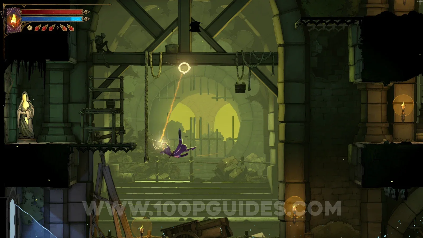 Castlevania Belmonts Curse Sewer Reservoir: XP Statue #10 reached with the Arcane Whip
