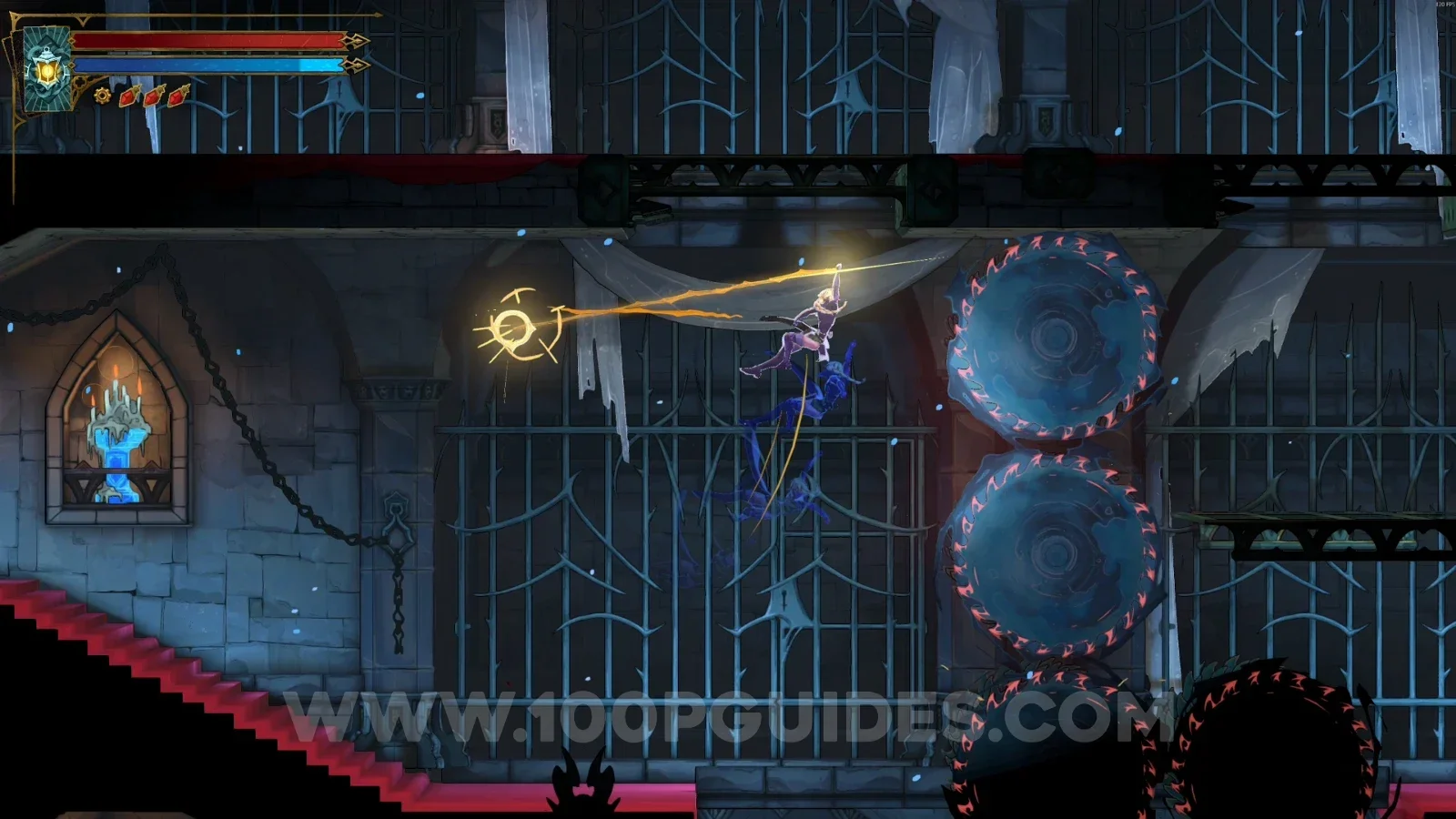 Castlevania Belmonts Curse Grand Hall: the blue mist showing a Mirror of Life is in the room