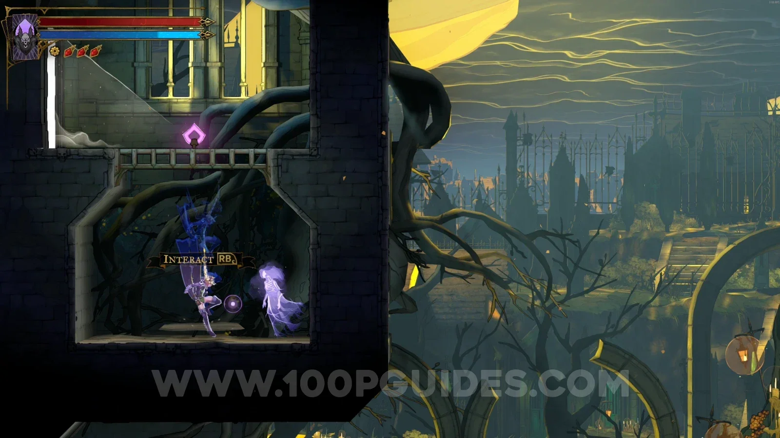 Castlevania Belmont's Curse Pauper's Grave: Clue The Prophetess found in the marked area