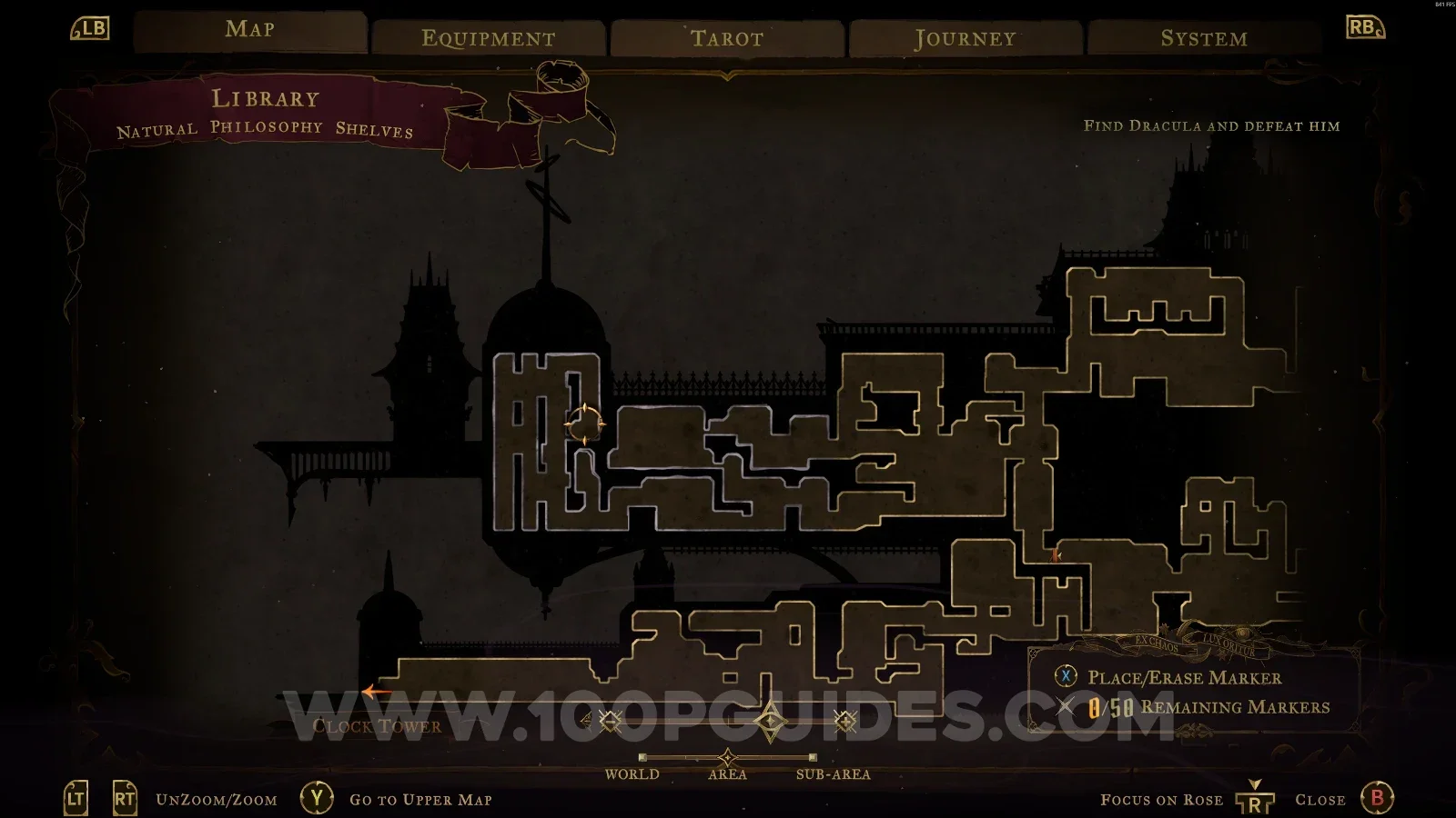 Castlevania Belmont's Curse Library: Natural Philosophy Shelves, location of the Blood Poem clue