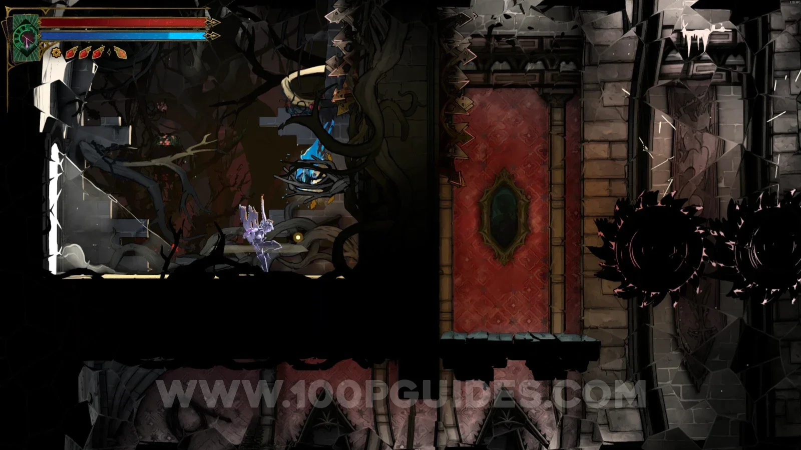 Castlevania Belmont's Curse Chamber Of Secrecy: Wise Heart Fragment #24 past the saws that move up and down