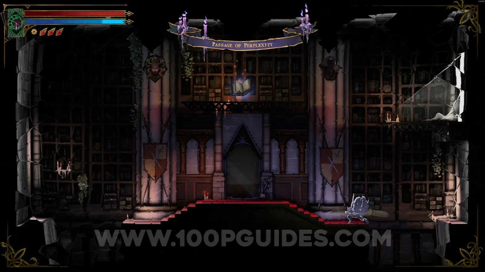 Castlevania Belmonts Curse Passage Of Perplexity: Blue Book #8 at the top of the area