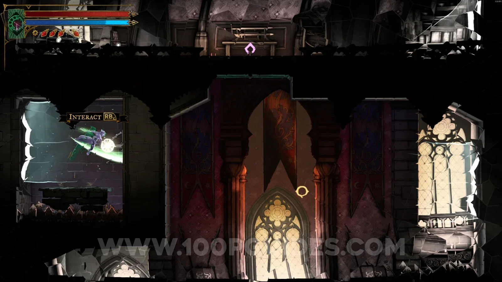 Castlevania Belmonts Curse Dead-End Tower: path to the top of the area toward the Crystallized Blood