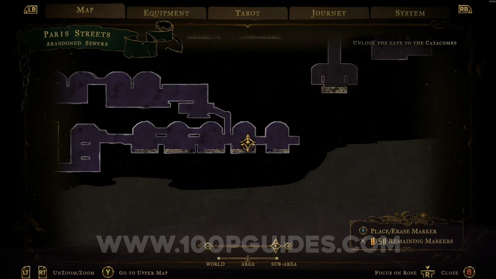Castlevania Belmonts Curse Abandoned Sewers: passing through the wall with Holy Light toward Blue Book #2