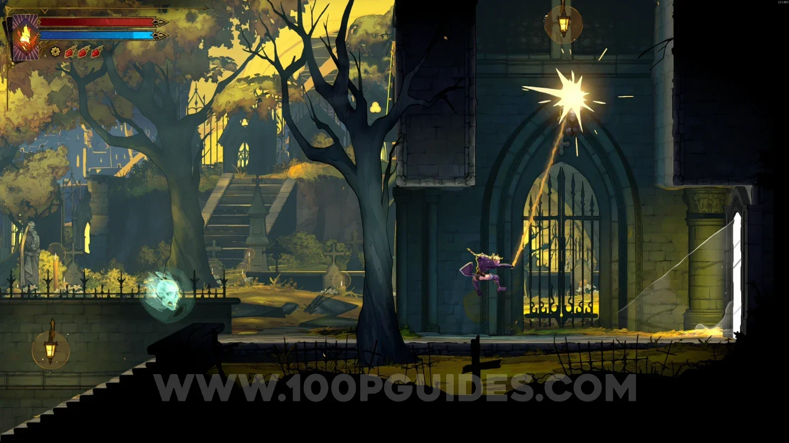 Castlevania Belmont's Curse Memorial For The Dead: reaching the upper part of the area