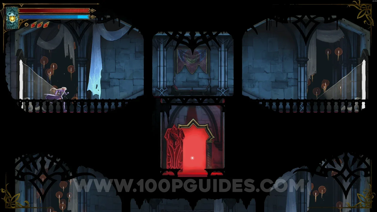Castlevania Belmonts Curse Old Gallery: going into the red room and interacting with the lever