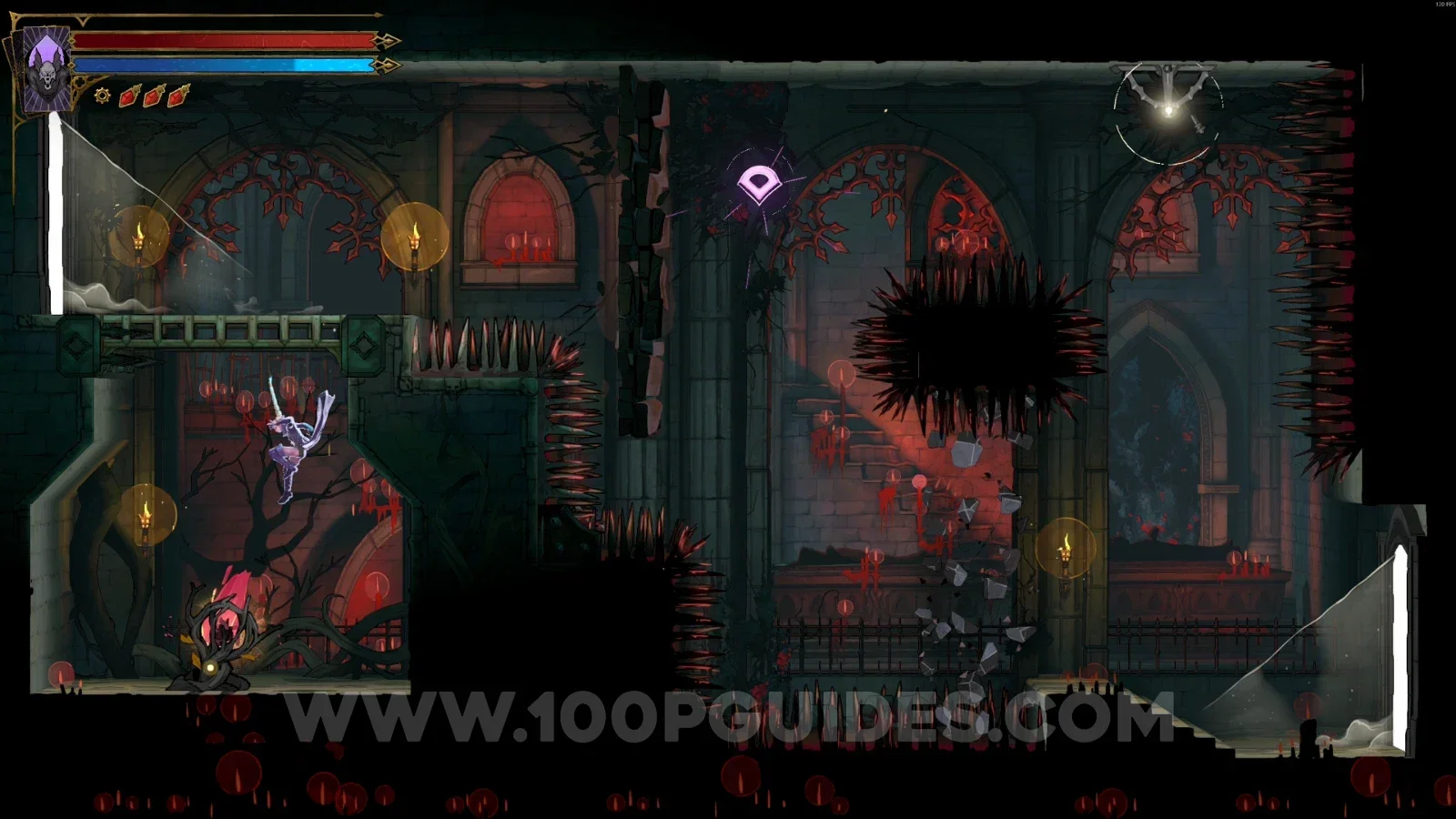 Castlevania Belmont's Curse Mausoleum Of The Kings: Brave Heart Fragment #2 in the marked area