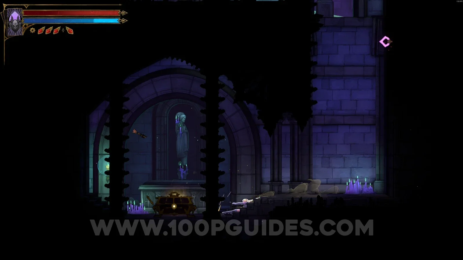 Castlevania Belmonts Curse Clock Tower: opening the chest containing the Joyeuse