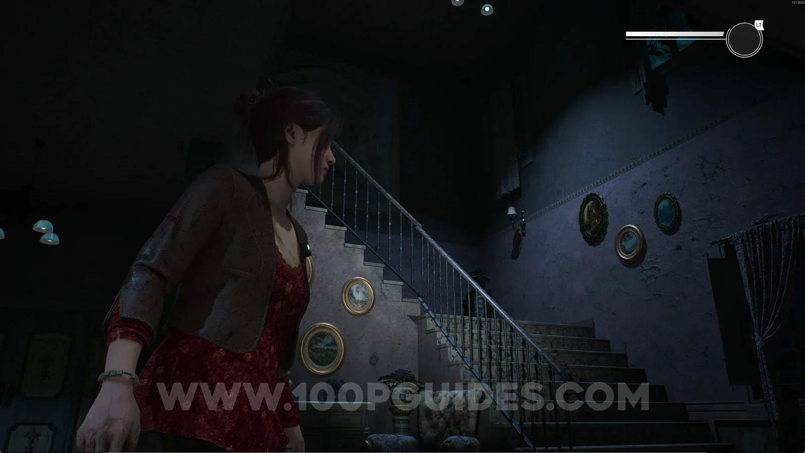 Remothered: Red Nuns Legacy Residential Wing: going up the stairs to the locked door
