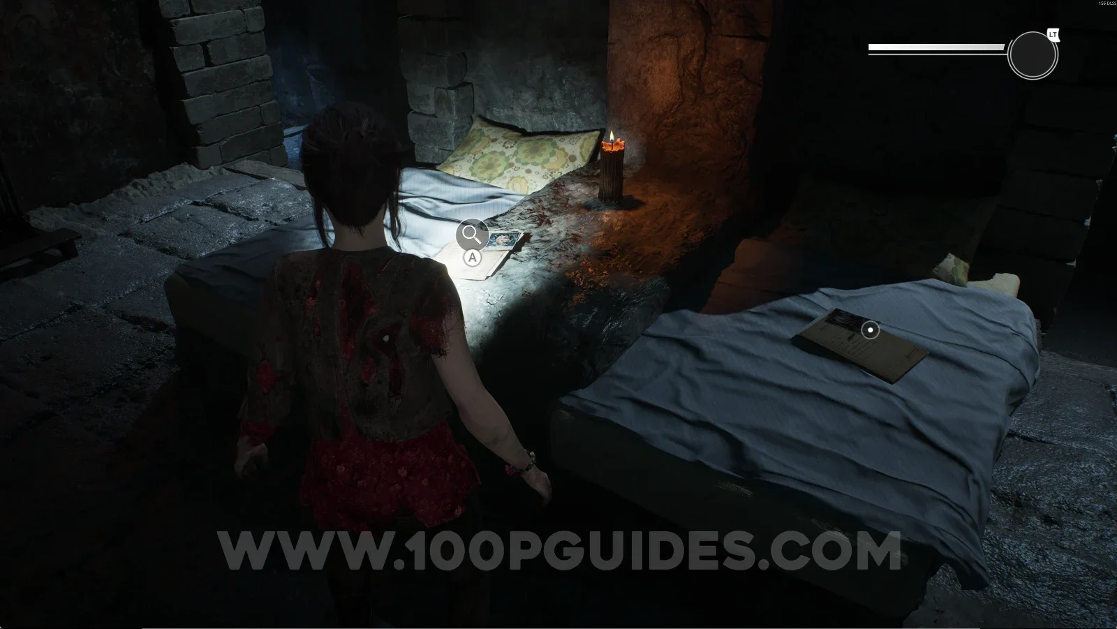 Remothered: Red Nuns Legacy Catacombs: the spot next to the File Noemi T