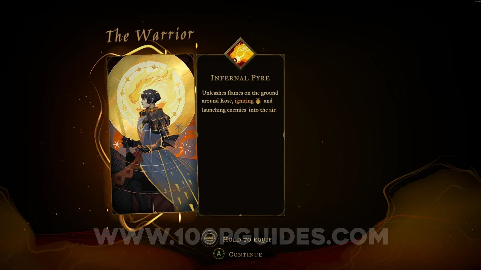 Castlevania Belmonts Curse: Infernal Pyre arcana obtained after defeating Joan in the Upper Tower