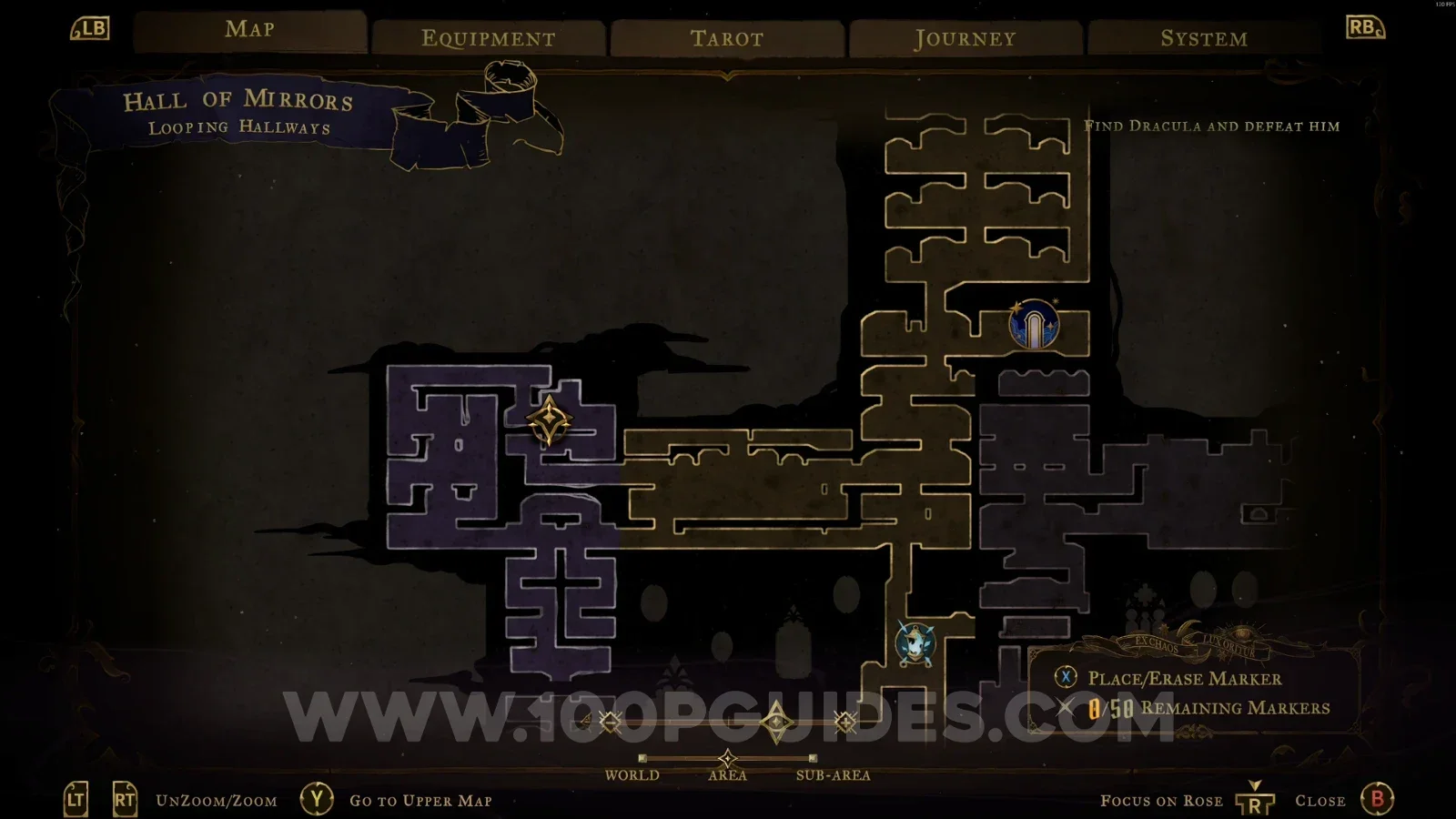 Castlevania Belmonts Curse Looping Hallways: jumping to the upper part to reveal the Red Book #1 secret room