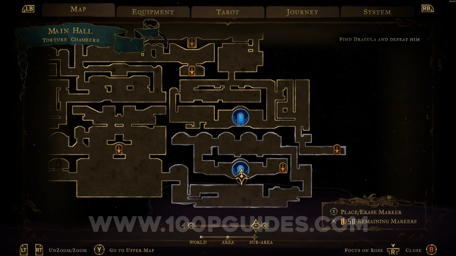 Castlevania Belmonts Curse Main Hall: the Torture Chambers, where Mirror Of Life #19 is found