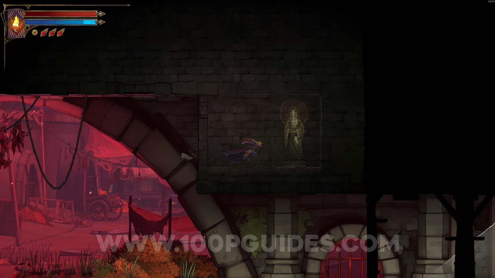 Castlevania Belmonts Curse Court of Miracles: XP Statue #16 inside the small secret room