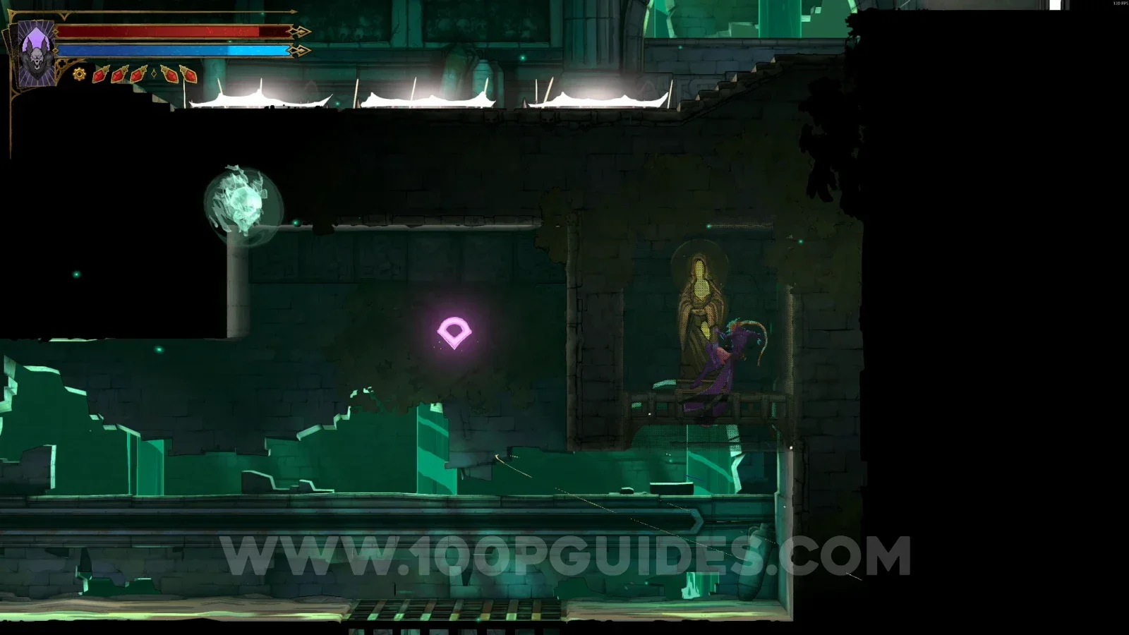 Castlevania Belmonts Curse Hot Springs: XP Statue #41 in a small secret room on the right side