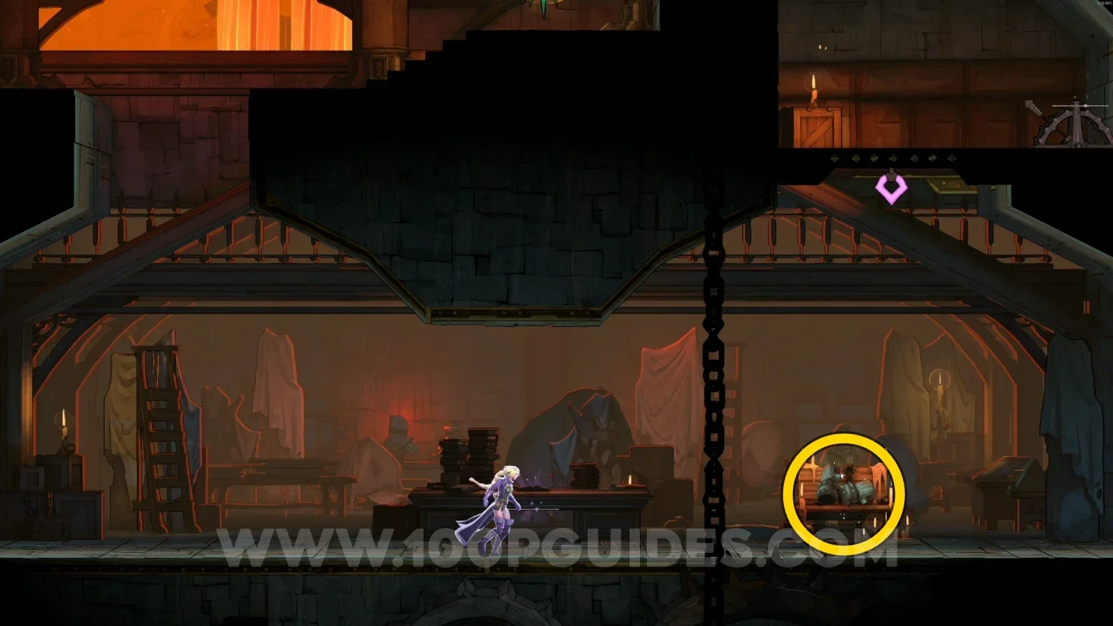 Castlevania Belmonts Curse Clock Tower: the Fists Of Talos right in front after breaking the floor