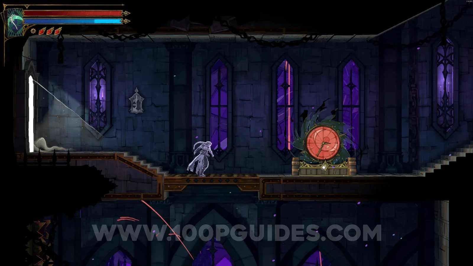 Castlevania Belmont's Curse The Gauntlet: jumping onto the platform with spikes just below the clock