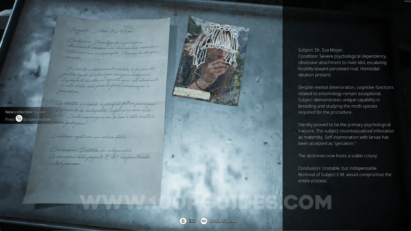Remothered: Red Nuns Legacy Catacombs #9: Eva Meyer's Photo collectible