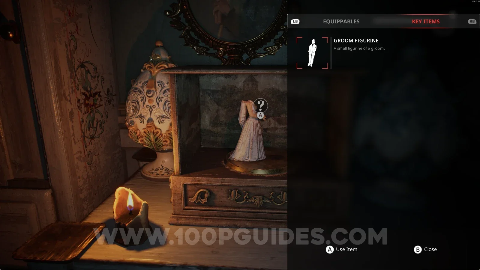 Remothered: Red Nuns Legacy: placing the Groom Figurine in the Music Box in the Art Gallery