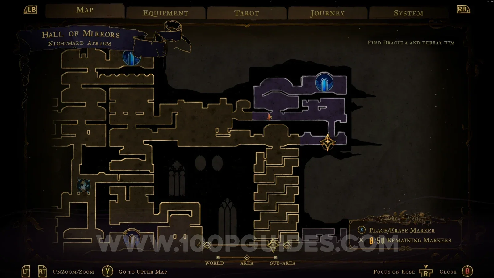 Castlevania Belmonts Curse Nightmare Atrium: jumping to the upper part to reveal a secret area
