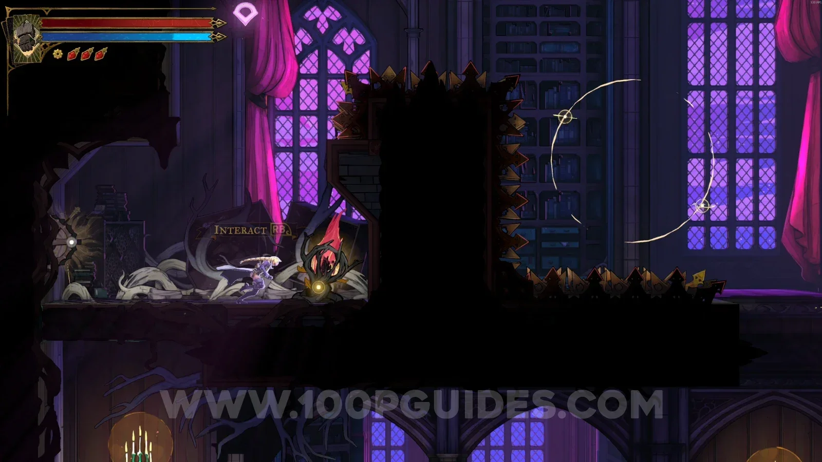 Castlevania Belmont's Curse Poetry Shelves: Brave Heart Fragment #2 in the secret room at the top