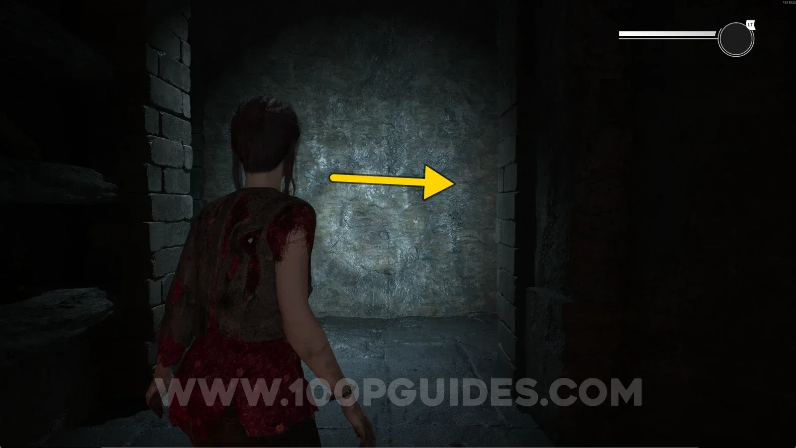 Remothered: Red Nuns Legacy Catacombs: the right path at the fork past the well