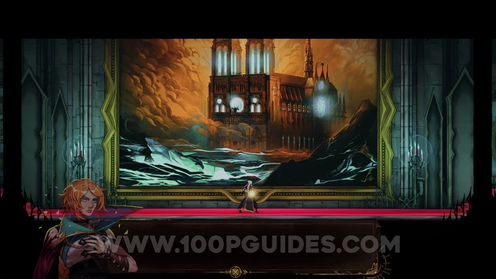 Castlevania: Belmont's Curse: the paintbrush key item and sculpture room above the Notre-Dame painting