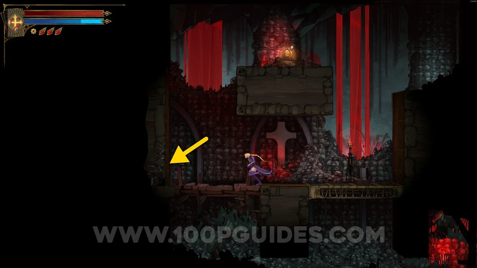 Castlevania Belmonts Curse Blood Pits: secret room revealed behind the broken left wall