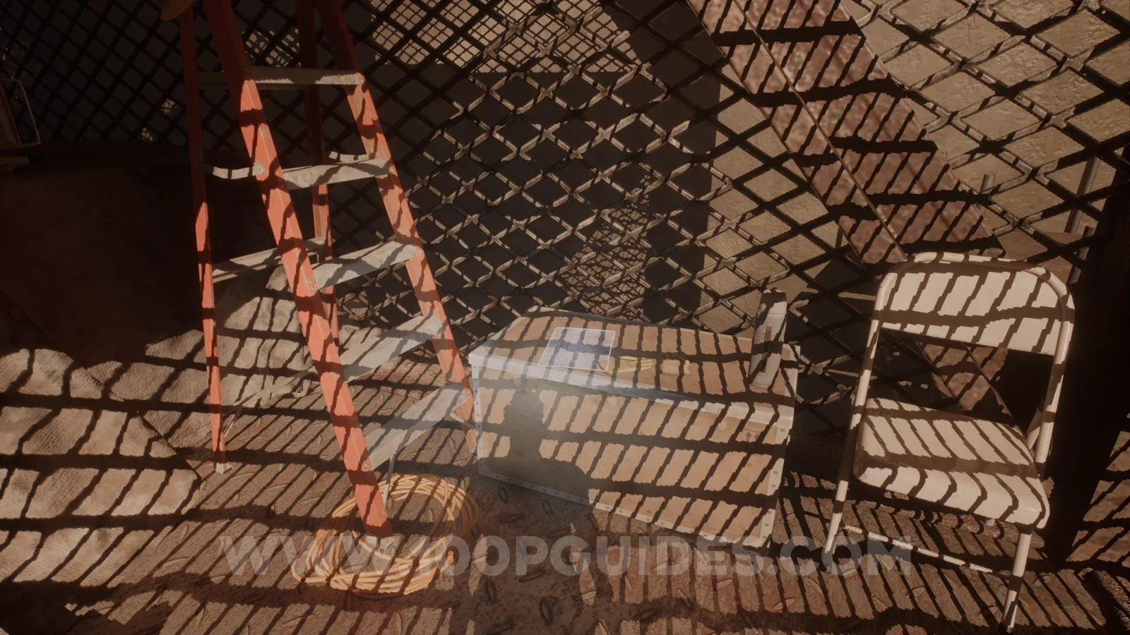 Terrible Lizards Chapter 3: Motherlode Blasting note on a box at the bottom of the large metal structure