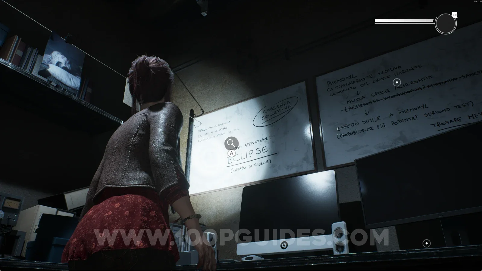 Remothered: Red Nuns Legacy: the whiteboard on the left side of the room